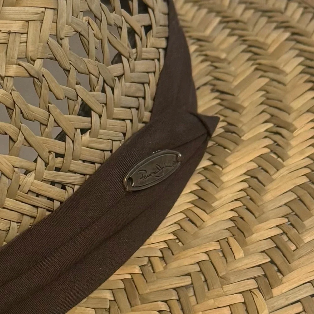 Panama Jack Natural Straw Hat with Brown Band
